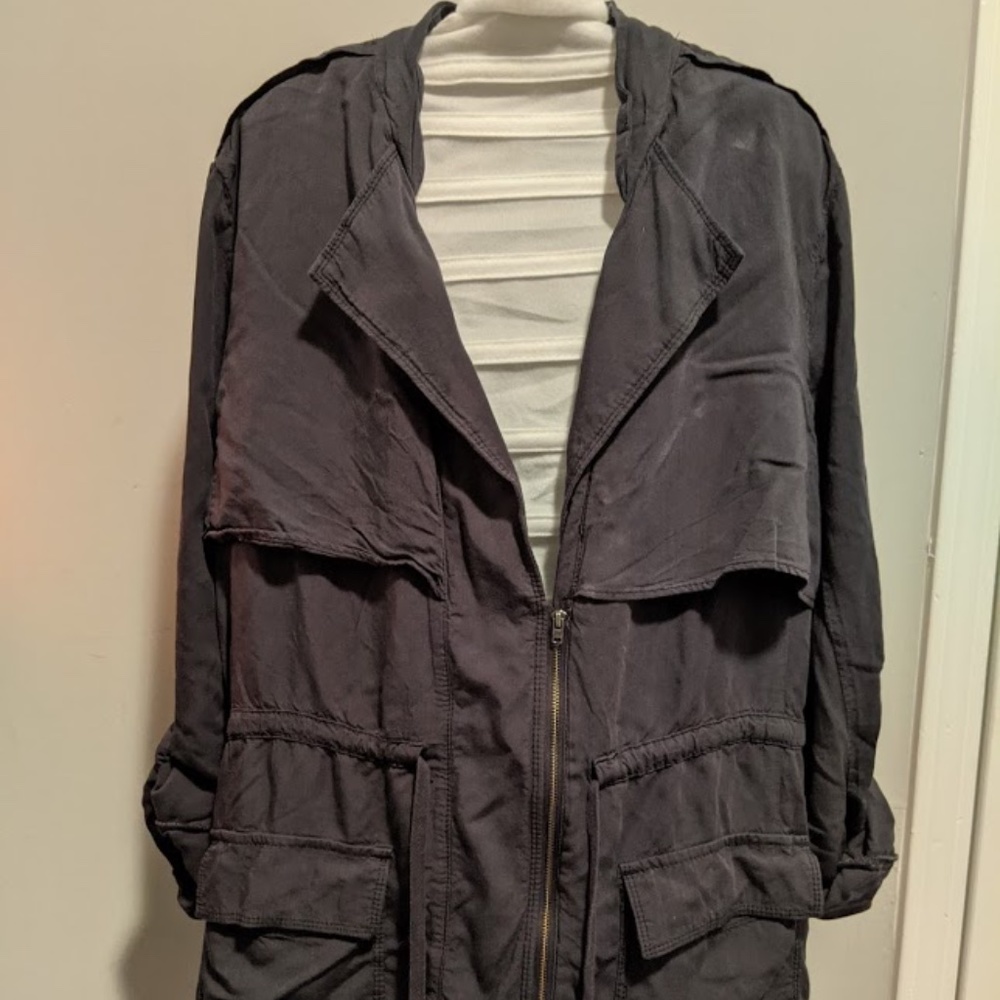 Women's Calson Utility Jacket with Waist Drawstrin